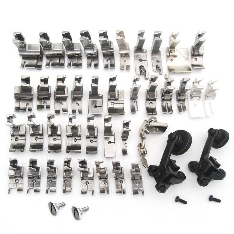 CKPSMS brand-40PCS Presser feet Compatible with/Replacement for JUKI Brand DDL-5550,DDL-8500,DDL-9000,TL98E,TL-98Q,TL-2010Q Singer Brand 20U,31-15,195K,196K Single Needle High Shank Sewing Machine - Image 1